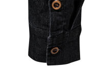 Camisa De Lino Elástico AIOPESON Para Hombre Cuello En V Manga Larga Estilo Vaquero Calidad Superior Ropa Casual De Corte Slim - details 17
