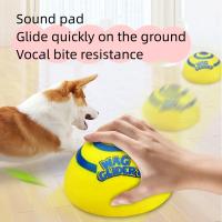 Juguete Para Perros En Crecimiento Wag Glider Mordedor De PVC Amarillo Sonido Al Frotarse Accesorio Para Puppies Juguete Aéreo Divertido - details 0