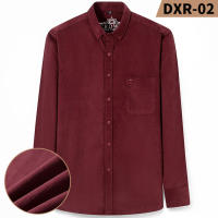 Camisa De Lona Algodón 100% Talla Grande 7XL Para Hombre Casual Manga Larga Cuello En V Prenda Trabajo Con Bolsillos - details 7