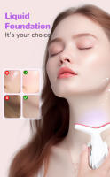 Dispositivo de belleza del cuello de siete colores claros, dispositivo de belleza de arrugas del cuello, dispositivo de dilución de arrugas del cuello, dispositivo de protección del cuello, dispositivo de masaje del cuello de calentamiento por compresa ca - details 3