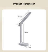 Lámpara De Escritorio LED Recargable Por USB Iluminación Táctil Ajustable En 3 Niveles Protección Ocular Plegable Para Dormitorio Luz De Escritorio - details 9