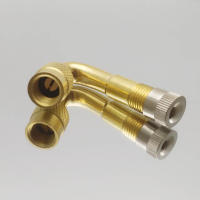 Adaptador De Válvula De Goma Para Motocicleta Y Camión 2Pcs Ángulo Curvo De 45 90 135 Grados Extensión De Válvula De Neumático Adaptador De Tubo De Válvula De Cobre - details 5