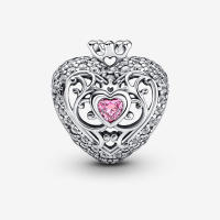 Pandora Charm de Colgante en Plata DE LA Corona en Forma de Corazón 790763C01,Incluye Caja Original - details 0