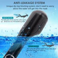 Máscara De Snorkel Con Visión Panorámica De 180 Grados Plegable Y Sistema Top Dry Montaje Para Cámara Máscara De Natación Con Sistemas De Alimentación Segura - details 3