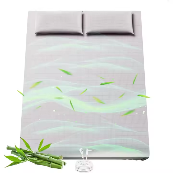 Grounding Sheets, 90% Rayon Derived from Bamboo Grounded Bed Sheets, Cooling & Breathable, Deep Pocket Grounding Fitted Sheet 10% Silver Fiber for Improved Sleep (Pearl White, Queen - 60"x80"x15") - 1
