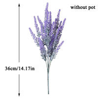 Plantas Artificiales De Lavanda 36/45cm Flores De Plástico Realistas Para Decoración De Bodas Y Oficina Color Morado - details 6