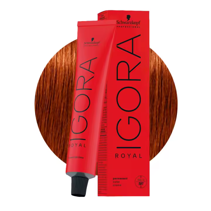 Schwarzkopf Igora Royal 6-77 Rubio oscuro Cobrizo Extra 60ml - 1