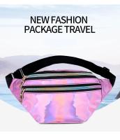 Nueva Bolso De Cintura Holográfica Para Mujer Y Niñas Bolsa De Viaje De Playa Con Lazo PU Casual Sin Estampado Tipo De Bolsa: Bolso De Cintura Unisex - details 0