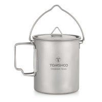 Tomshoo Taza De Camping De Titanio 750ml Duradera Para Exteriores Utensilios De Turismo Y Picnic Equipo De Camping - details 9