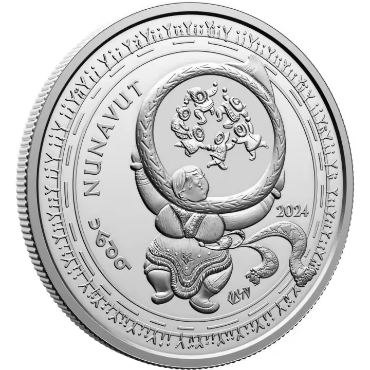 NUNAVUT 1 Oz Moneda Plata 20 $ Canadá 2024 - 1