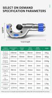 Cortador De Tubos De Acero Inoxidable Profesional Tipo Rodillo Herramienta De Corte Para Plomería Aplicación Multifuncional - details 12