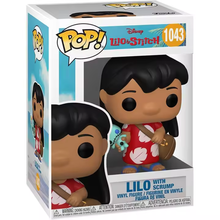 Funko Pop! Vinyl: Disney: Lilo & Stich - Lilo With Scrump - Lilo & Stitch- Figura de Vinilo Coleccionable - Idea de Regalo - Mercancia Oficial - Juguetes para Niños y Adultos - Movies Fans - MR POPYE - 1