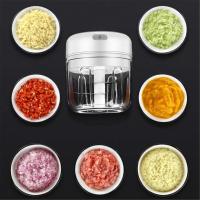250ml ajo cebolla jengibre chopper, trituradora de ajo eléctrica trituradora eléctrica picadora de carne utilizada para aplastar ajo, jengibre, blanco - details 3