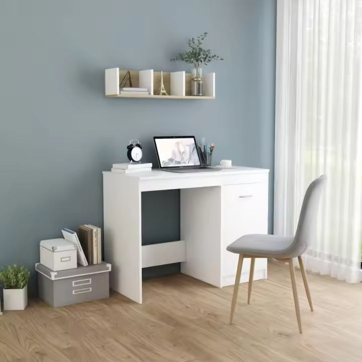 Blanco Escort 100x50x76 cm Madera Multicapa - 1