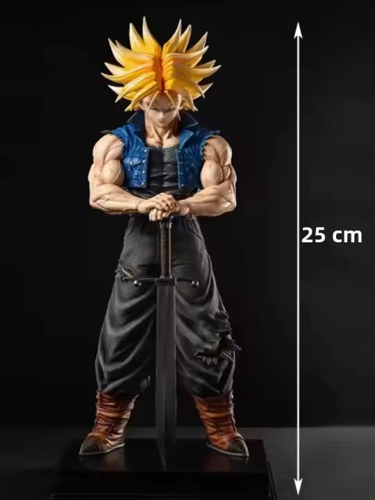 Figura De Colección Dragon Ball Z Trunks Super Saiyan 25cm Modelo Anime Figura De Acción Para Decoración Y Juego Unisex - 1
