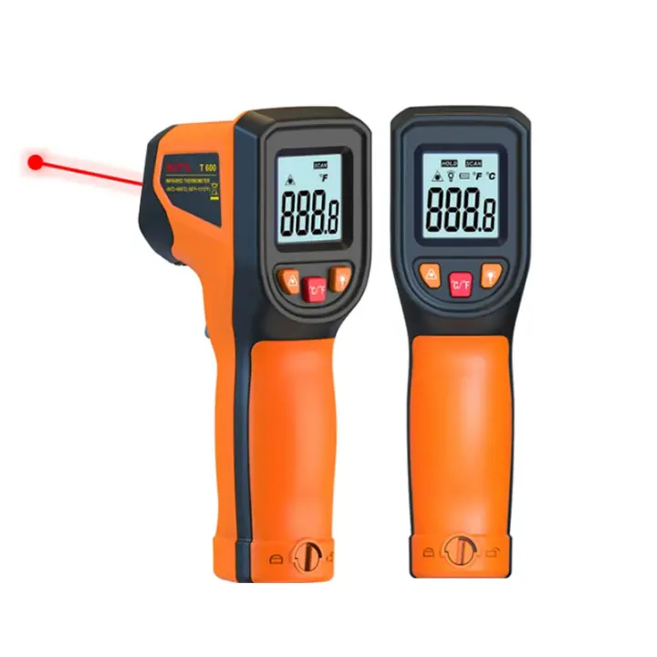 Termómetro Infrarrojo Digital No Contacto Con Láser Medidor De Temperatura Handheld Pyrometer Pantalla LCD Sensor IR Rango -50~600°C - 1