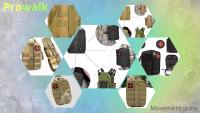 Prowalk - Bolsa tactica para cintura o colgar en mochila militar con sistema molle EDC, riñonera para llevar primeros auxilios u otros objetos de supervivencia como herramientas en tus acampadas ,rutas de montañismo que tu aventura sea más segura - details 0