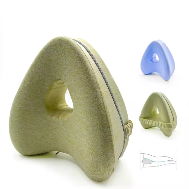 Almohada ortopédica de algodón con memoria para las piernas, cojín de espuma viscoelástica para dormir, ciática, espalda, cadera, alivio del dolor en las articulaciones del cuerpo - 1