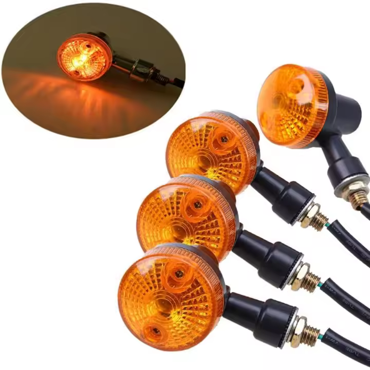 luces intermitentes para motocicleta, 12 V, impermeables, universales, para GN125, motocicleta, scooter, quad, cruiser, todoterreno - 1