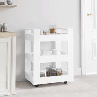 vidaXL Carrito de cocina madera contrachapada 60x45x80 cm en color Negro/Gris hormigón/Gris sonoma y más - details 4