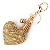 Llavero De Corazón De Cuero Con Borla Y Diamantes Para Mujeres Y Niñas Accesorios Para Bolso Y Mochila Llavero Clásico De Forma De Corazón - details 12