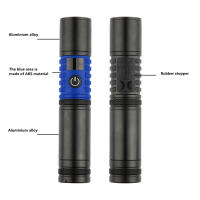 Linterna Táctica De Aluminio Con Luz LED Alta Potencia Y Recarga Tipo-C Zoomable Resistente Al Agua Para Exteriores Y Deportes - details 10