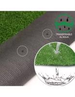 Césped artificial, alfombra de hierba sintética para jardín, césped enrollable de plástico, alfombra de césped para terraza, balcón, 7 mm de altura - details 4