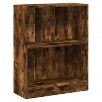 vidaXL Estantería madera de ingeniería 60x24x76 cm Blanco, Negro, Roble Sonoma Mueble Almacenaje Estantería para Oficina, Estudio, Dormitorio Estantería/Librería/ mueble de Almacenamiento - details 6