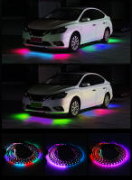 Luces LED Flexibles Para Bajo Coche Con Control Remoto Y APP RGB Neón Atmosfera Lámpara Decorativa Para Automóvil - details 3