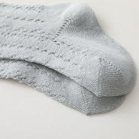 Calcetines De Verano Para Niñas Con Lazo Calcetines Largos Hasta La Rodilla De Algodón Y Spandex Para Bebés Y Niñas Todoterreno Transpirables Suela Hueca Diseño De Princesa - details 8
