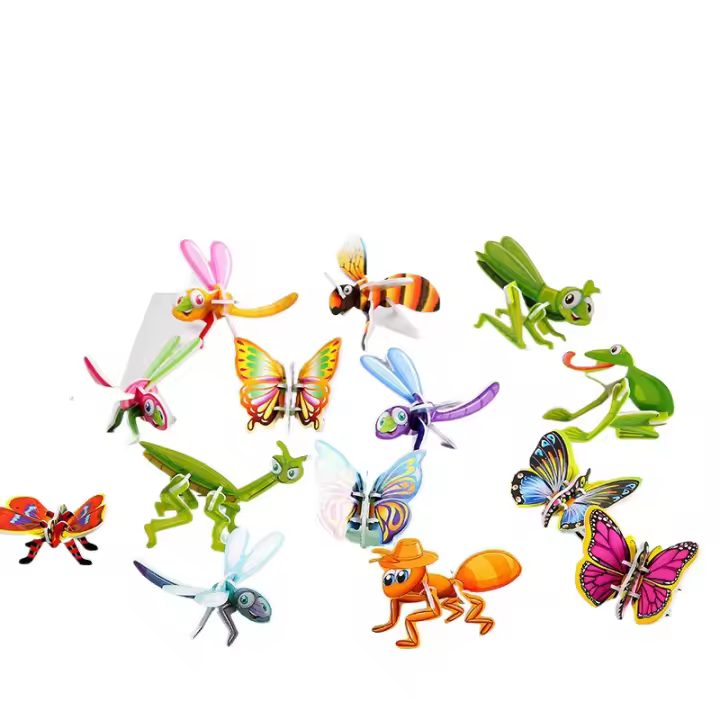 Rompecabezas 3D De Animales En Espuma Juguete Educativo Para Niños Regalo De Cumpleaños Para Invitados Incentivos De Clase Empaque De 12-24 Piezas - 1