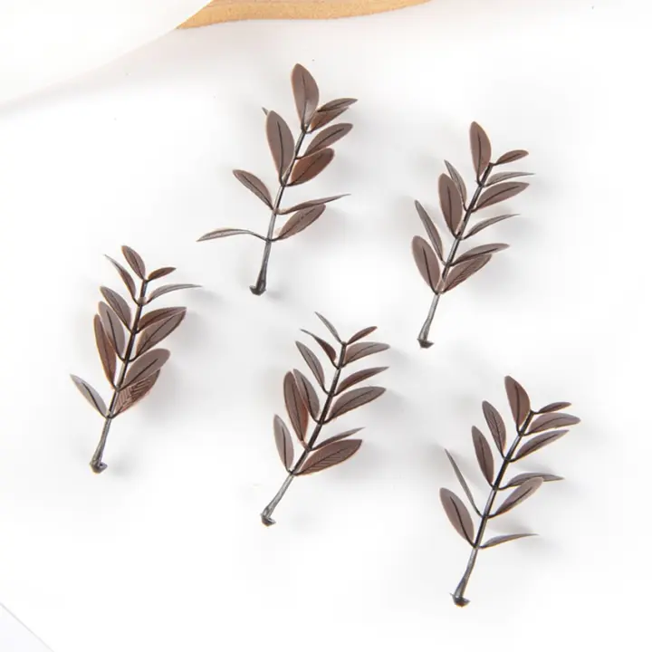 20PCS Hojas De Plantas Artificiales Para Decoración De Bodas Fiesta Hogar Accesorios Navidad Wreath Adornos Fondo Pared - 1