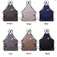 Aguayos De Algodón Para Hombres Y Mujeres Con Bolsillos Duraderos Y Resistente Al Agua Para Cocina Trabajo BBQ Chef - details 1