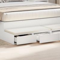 Mesitas de Noche vidaXL Blanca MDF 140 x 36.5 x 16.5 cm Mesa de Noche - details 2
