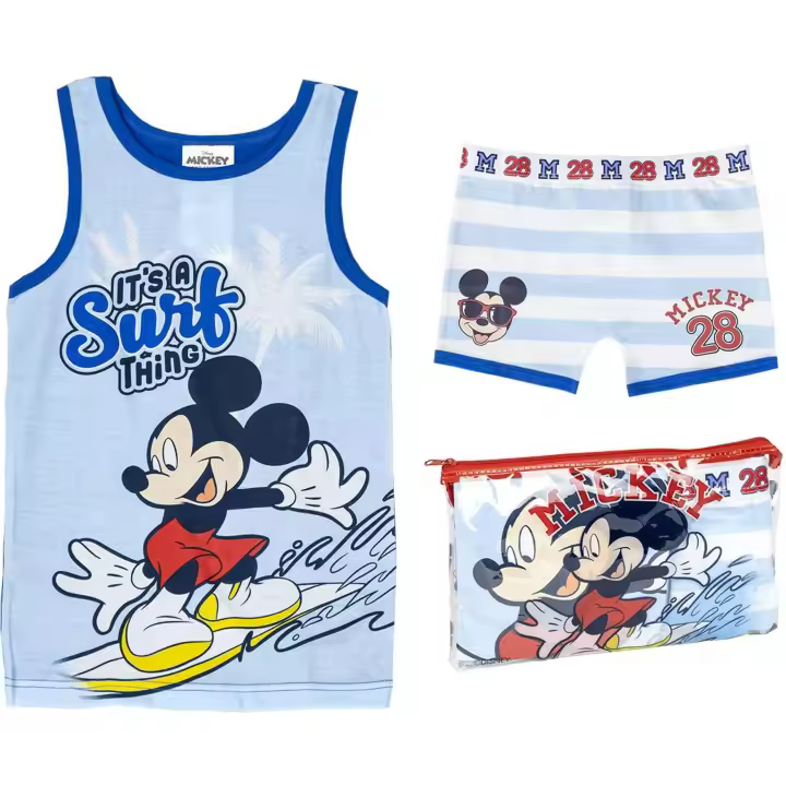 CERDÁ LIFE'S LITTLE MOMENTS - Pijama Tirantes Single Jersey Neceser Mickey - Pijama Tirantes Infantil Cómodo Y Ligero - Diseño Divertido Y Colorido - Ideal Para Noches De Verano - Variedad De Tallas Y Estilos Disponibles - 1