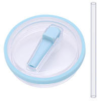 Tapa De Repuesto Para Tumblers De 40 Oz Con Pajita De Plegado Antidesbordamiento Y a Prueba De Polvo Para Stanley Material AS+PP+TP Tamaño Alrededor De 10cm*10cm*5cm Peso Alrededor De 70g - details 5
