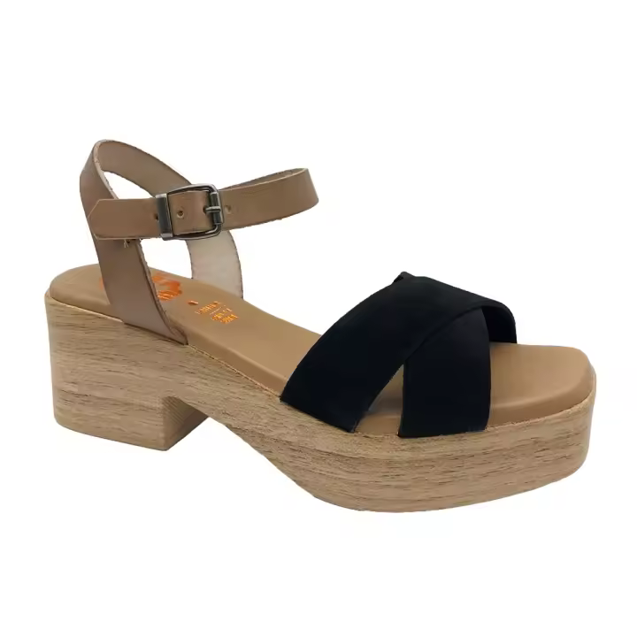 Porronet - Sandalias tira serraje pala cruzada mujer - 1