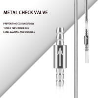 Válvula De Comprobación De Acero Inoxidable Para Acuario Utilizado En El Difusor De Equipo De CO2 Para Prevenir La Retroalimentación De Gas Con Diámetro Interno De Tubo De 4mm - details 0
