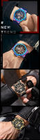 Reloj De Pulsera Deportivo Para Hombre MINI FOCUS De Lujo Con Correa De Silicona Resistente Al Agua Y Cronógrafo Movimiento De Cuarzo - details 10