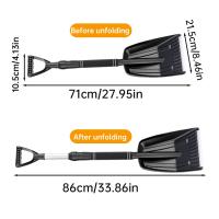 Shovel De Nieve Portátil Desmontable Antideslizante No Congela Herramienta De Eliminación De Nieve Manual Ligera Y Sólida - details 2