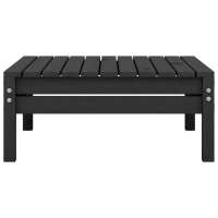 vidaXL Juego de muebles de jardín 4 pzas madera de pino maciza negro - details 7