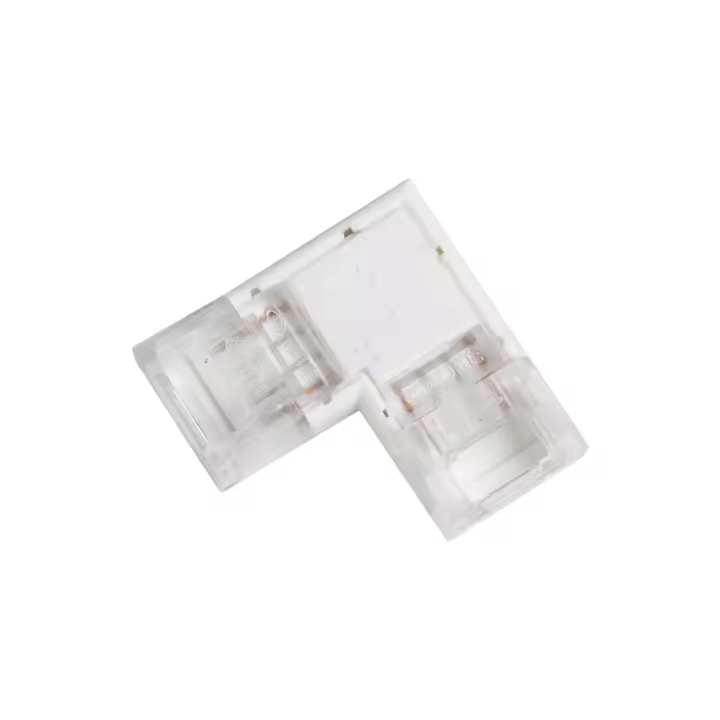 Ledkia Conector Hipopótamo "L" para Tira LED Monocolor 12-24V DC Ancho 8 mm 8 mm - 1