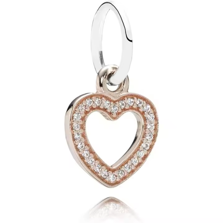 Charm Colgante Pandora Corazon en oro , Ref: 791357CZ - 1