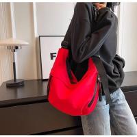 Bolso Bandolera De Nylon Para Mujer Estilo Casual Color Sólido Cierre De Cremallera Gran Capacidad Bolso De Hombro Sencillo - details 12