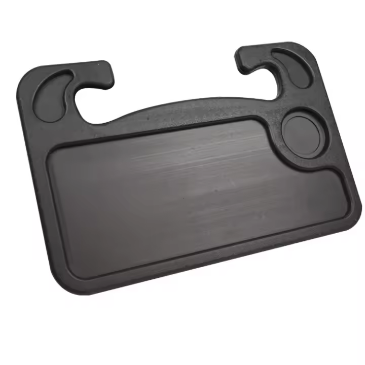 2 en 1 escritorio del volante del coche (42x28 cm) | Bandeja del volante para el montaje del coche del ordenador portátil con el sostenedor de la pluma | accesorios multiusos del coche del viaje - 1
