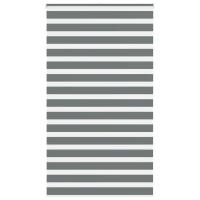 vidaXL Estor cebra gris oscuro tejido poliéster en dimensiones 130x100 cm/130x200 cm/130x230 cm y más | protección solar decorativa para ventanas hogar oficina dormitorio fácil de instalar - details 6