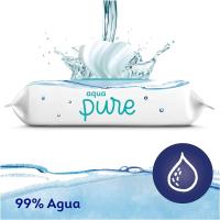 DODOT  Aqua Pure Toallitas Para Bebé con 99% Agua, 3x48 toallitas total 144 unidades, 6x48 toallitas (288), 9x48 toallitas (432) - details 3