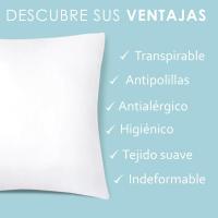 DECODEKO - Pack de 2 o 4  o 6 Unidades. Cojines Decorativos ,almohada cervical, Cojín Acolchado Para el Hogar, Almohadón Relleno de Fibra Hueca, Para el Sofá o el Coche, en Todos los Tamaños 40x40 45x45 50x50 60x60 30x50 40x60 50x70  55x55 - details 1