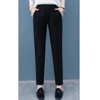 Nuevos Pantalones Harem Clásicos Para Mujer 2024 Alta Cintura Pierna Ancha Estilo Casual Solido Pantalones Sueltos Versátiles De Pierna Larga - details 8