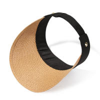 Sombrero De Playa Plegable Para Mujer Sombrilla De Verano Protección Solar Algodón Y Lino Estilo Casual Gorro De Paja Ancha - details 8